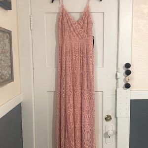 Unending Love Blush Pink Lace Maxi Dress - Lulus